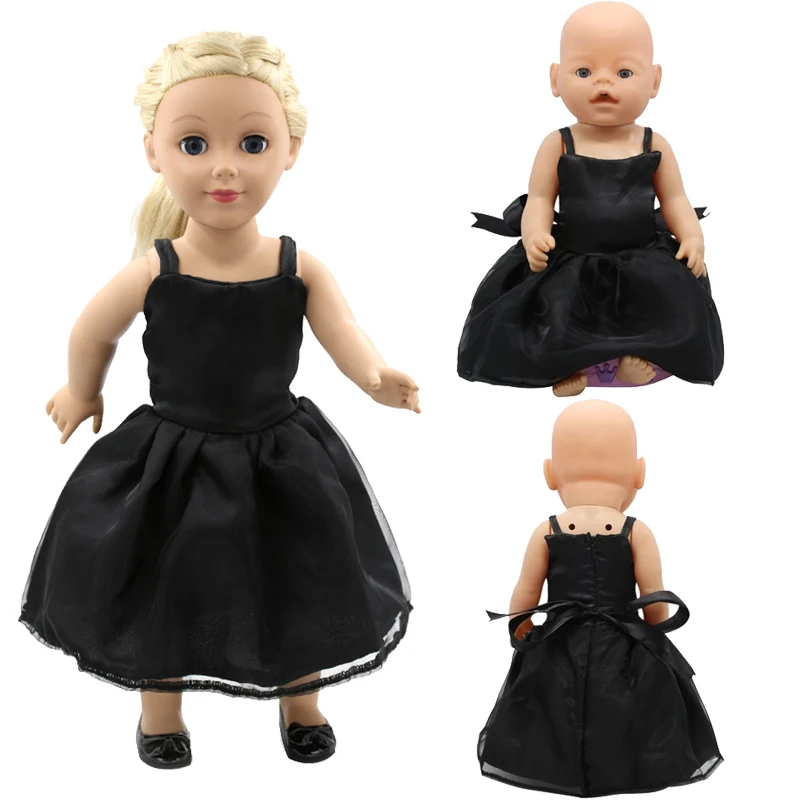 

Новинка 2021, черная пряжа, флейта, подходит для 18-дюймовых американских кукол и 43 см, аксессуары для одежды новорожденных