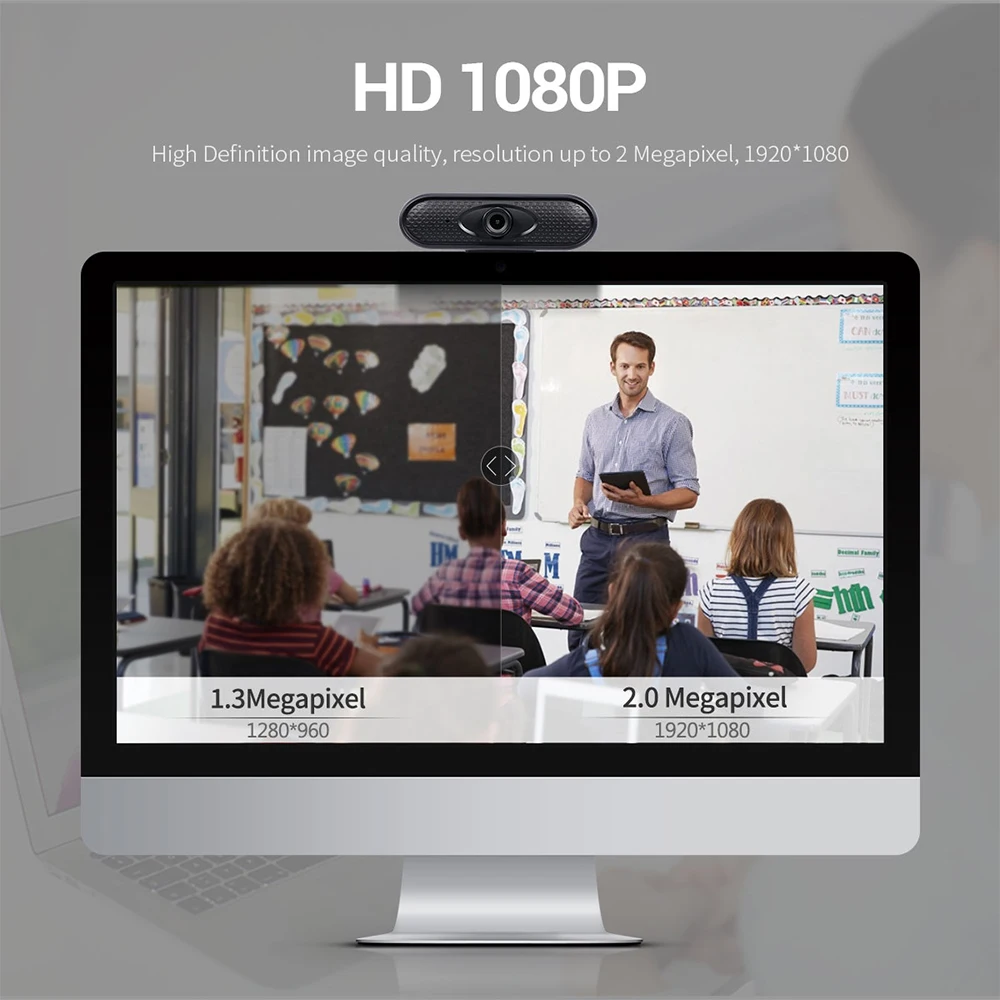 HD веб камера мини компьютер ПК usb драйвер встроенный двойной микрофон для прямой