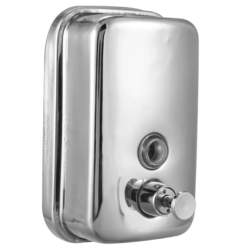 500 мл Ванная комната Нержавеющая Сталь Настенный установленный лосьон насос мыло