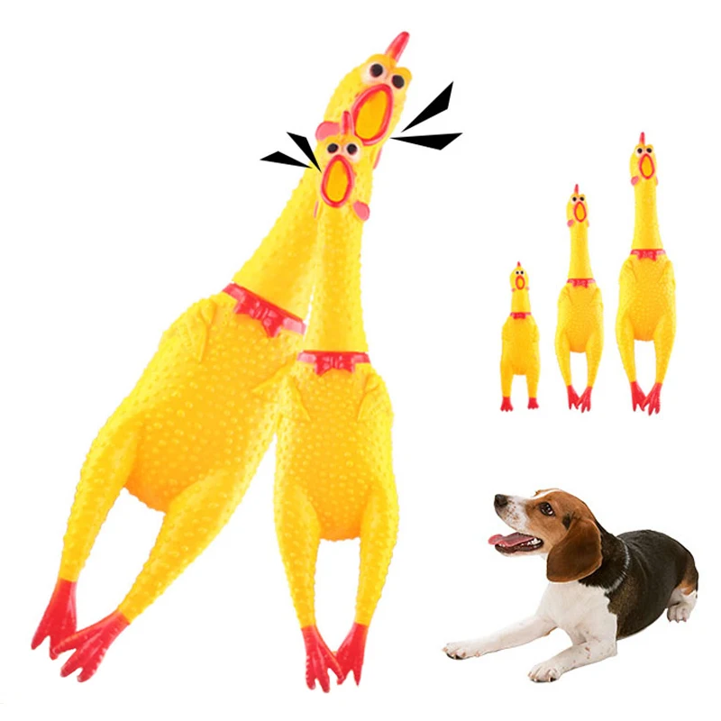 

New Novelty Pet Products Cute Puppy Molar Teeth Clean Teeth Dog Toothbrush Fun Cat Doll Screaming Chicken Tricky Game Creative