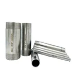 Соединение для воды 18 дюйма 14 дюйма 38 дюйма 12 дюйма 34 дюйма 1 дюйм 1-14 дюйма 1-12 дюйма 1-100 дюйма наружная X наружная резьба, фитинги для труб из нержавеющей стали SS304, длина мм