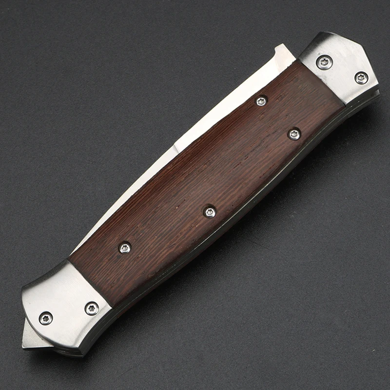 Складной нож 9CR18Mov высокой твердости с острым фиксированным лезвием тактический