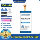 100% Оригинальный аккумулятор LOSONCOER 300 мА  ч EB-BR360ABE для Samsung Gear Fit 2 Fit2 R360 SM-R360