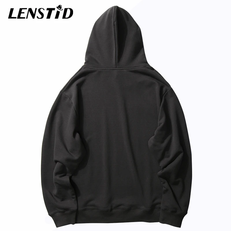 LENSTID мужской зимний флисовый пуловер в стиле хип-хоп с принтом оленя Harajuku Urban