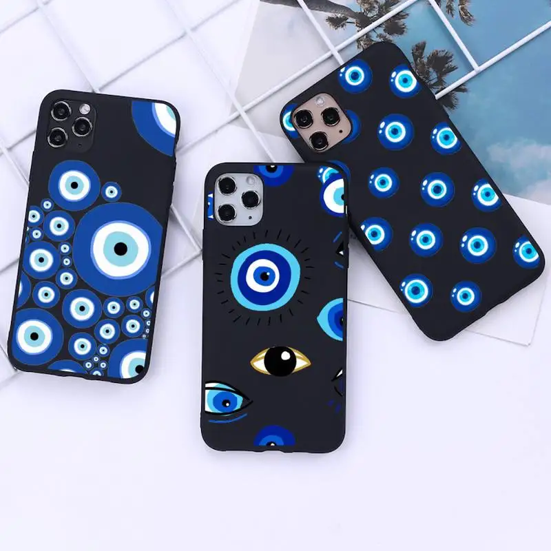 

Evil Eye Phone Case for iphone 13 12 11 Pro Mini XS MAX 8 7 Plus X 2020 XR cover