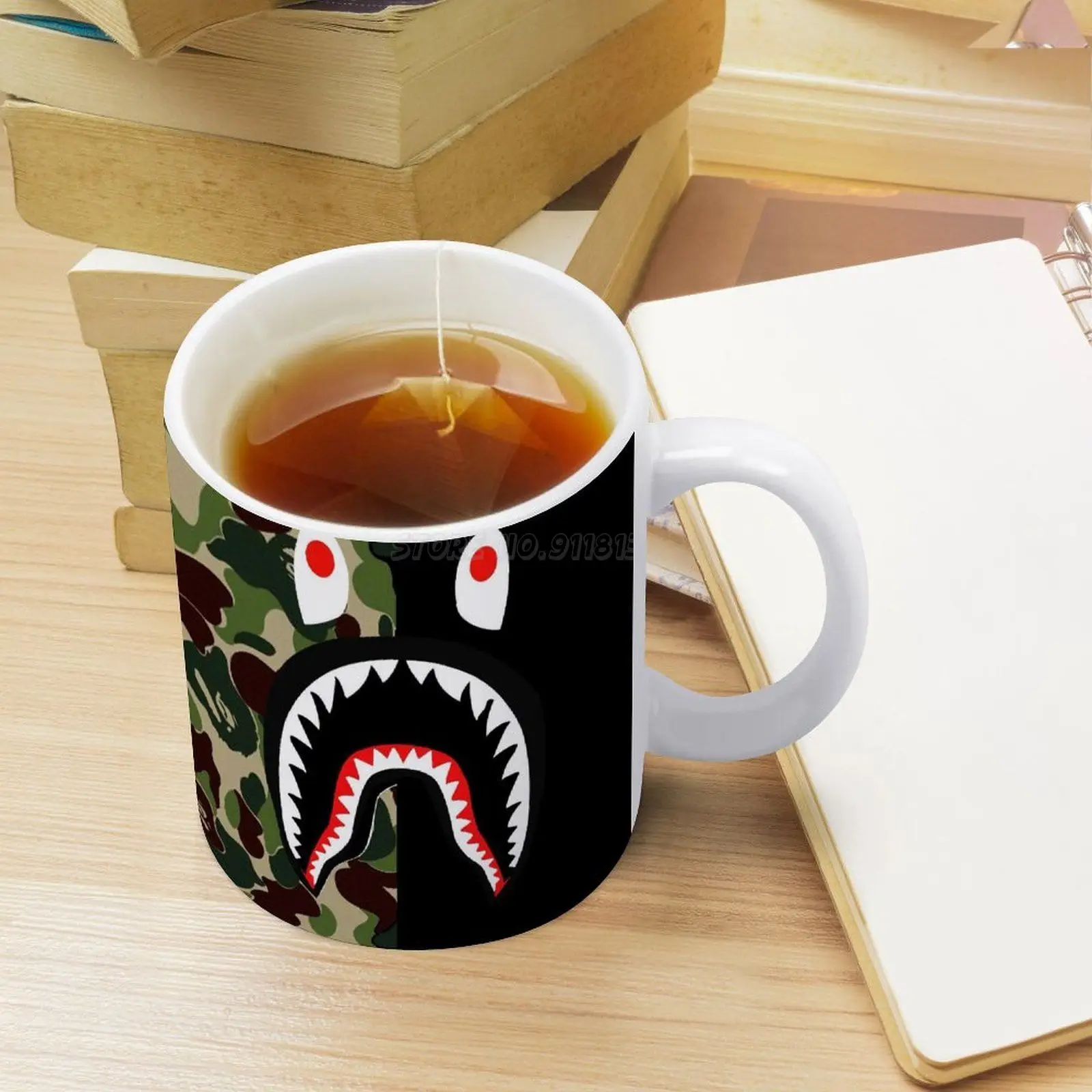 Старая белая чашка Bape с индивидуальным принтом забавная подарок Персональная