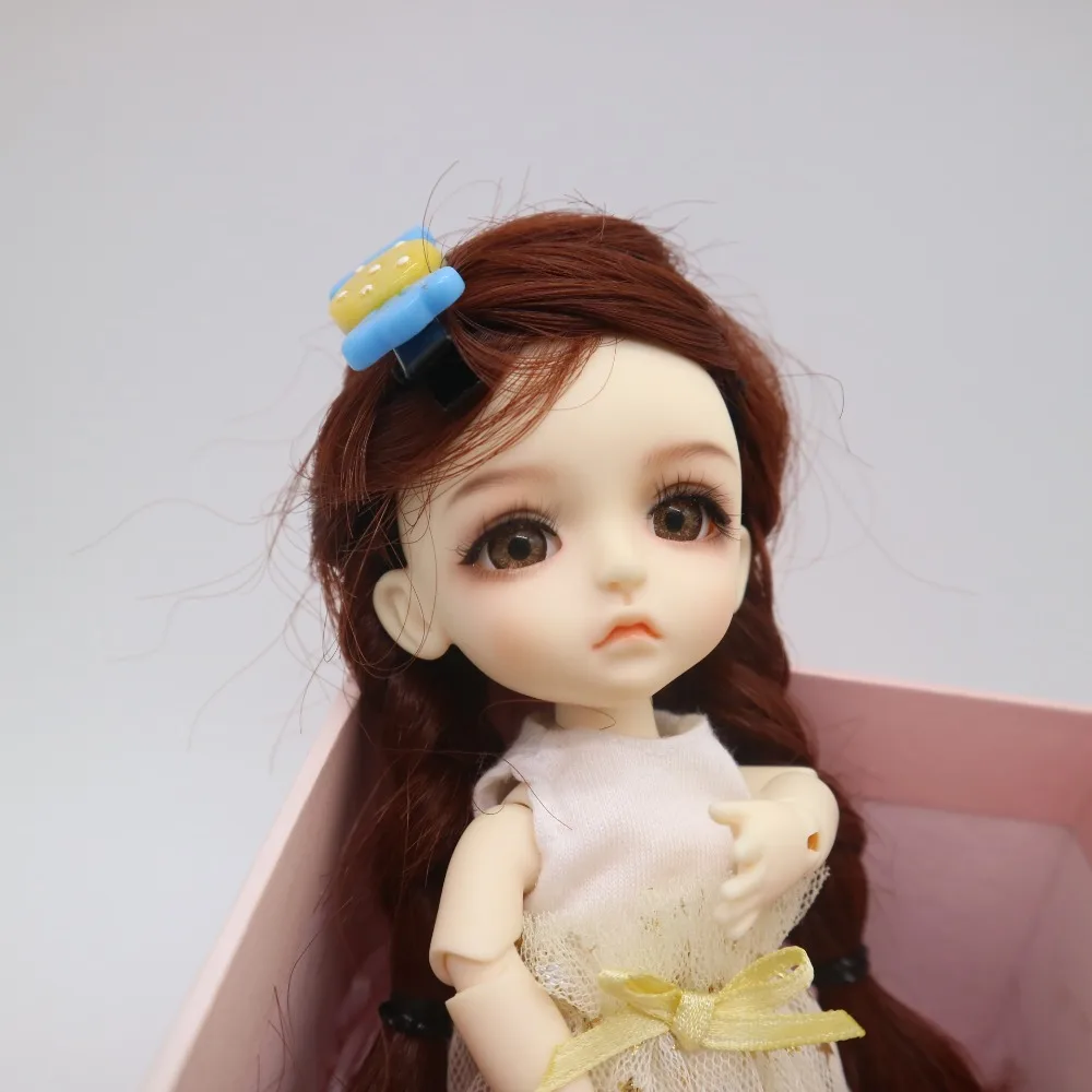 15 см BJD 1/8 кукла суставная Смола включает глаза одежда парики