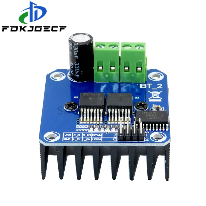 

5 шт. двойной BTS7960 43A h-мост мощный модуль драйвера двигателя diy умный автомобильный диагностический ток