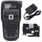 Принтер E1000 PRO для изготовления этикеток, совместим с фотоэтикеток, 59 клавиш, QWERTY клавиатура, несколько символов, 8 печати штрих-кодов