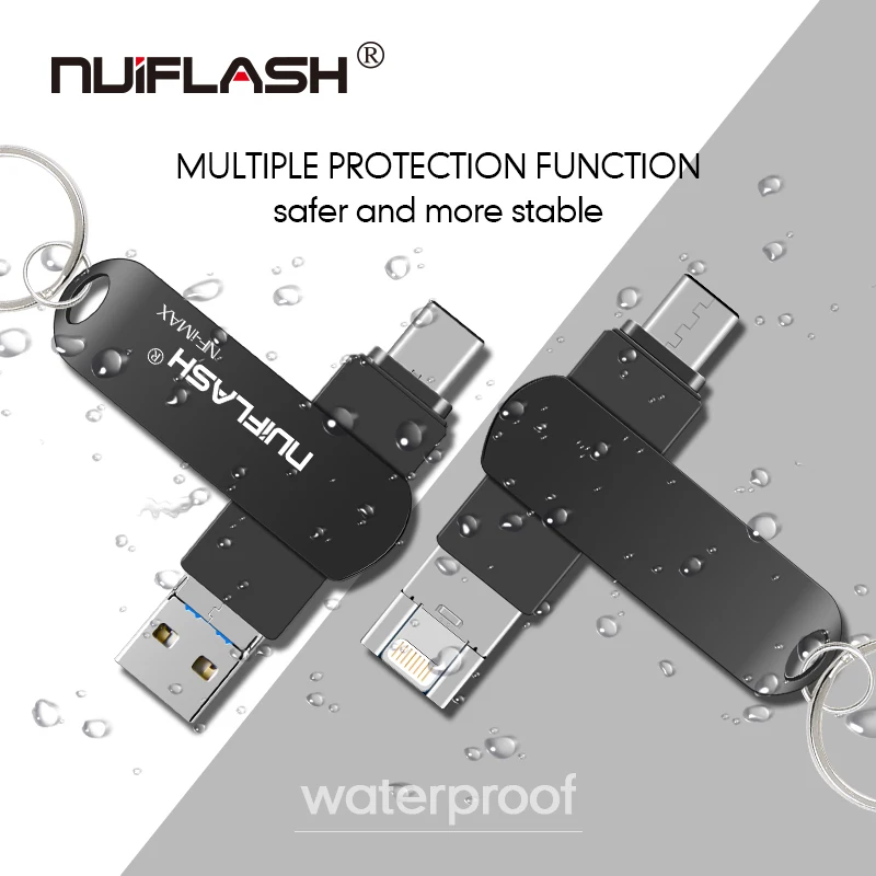 Usb флеш-накопитель для iPhone 6 серии/7/7plus/8/X Usb/Otg/Lightning 3 в 1 iOS Внешние накопители |