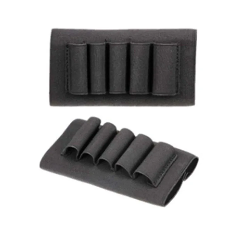 thickening Prevent slipping Elastic Buttstock 12 Gauge Ammo case pouch Holder Hunting bags holsters Gun Accessories Nylon molle | Спорт и