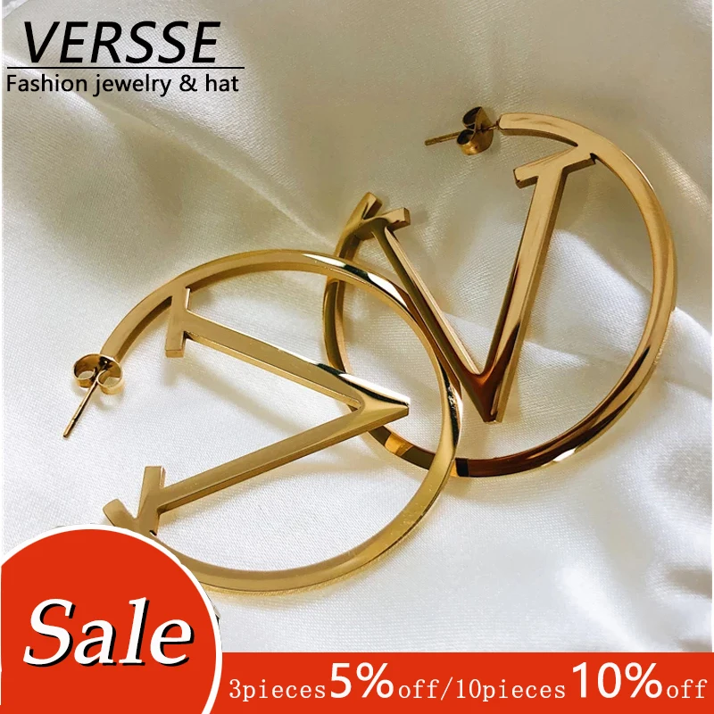 

2020 NEW Fashion all-match Gold Color Brass Round Loop Earrings Hoops High Quality Jewelry Findings Accessories