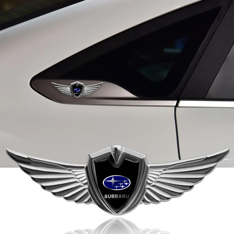 

1pcs New Car Badge Metal Wings Body Decoration Sticker Car Goods For Subaru Forester impreza Outback Legacy Tribecacar WRC XV