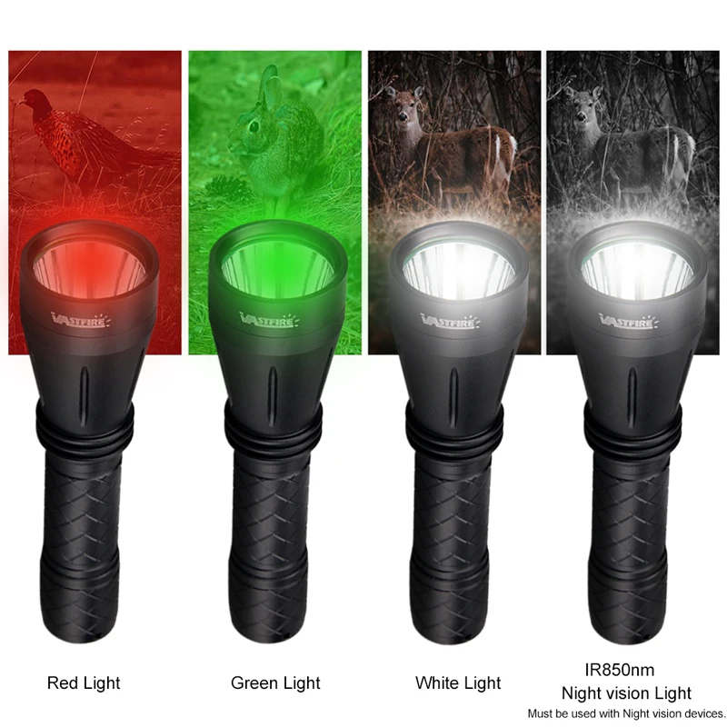 Красный/зеленый/белый модульный охотничий фонарик IR850 светодиодный инфракрасный