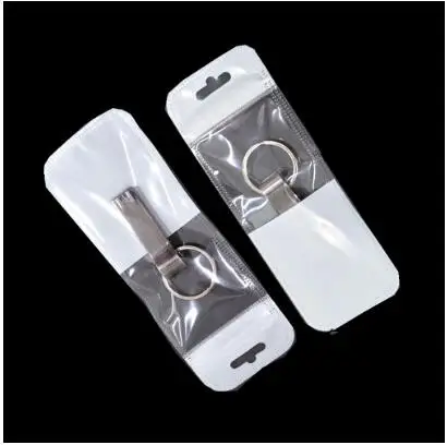 Белый 7*11 см Прозрачные Пластик ПЭ, с застежкой zip-lock мешок с отверстием для подвешивания самозапечатывающийся мешок с застежкой-молнией Аксессуары для мобильных телефонов, расфасованный по пакетам, 50 шт в наборе - Цвет: Белый