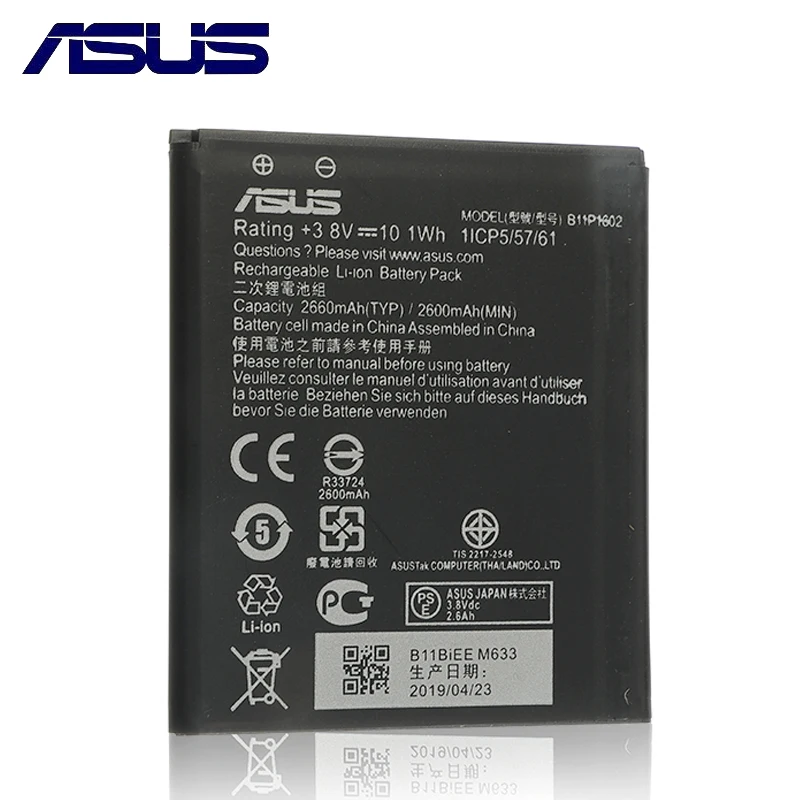 ASUS 100% оригинал B11P1602 2600 мАч Новый аккумулятор для Asus Zenfone Go 5 &quotZB500KL X00ADA X00AD X00ADC