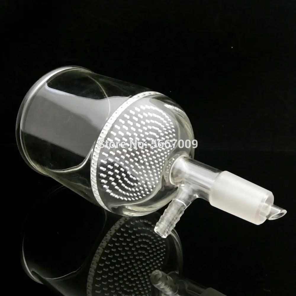 

1PCS 35ml 60ml 100ml 150ml 250ml 500ml 1000ml 2000ml 24# Lab Glass suction filter funnel with glass hole filter plate