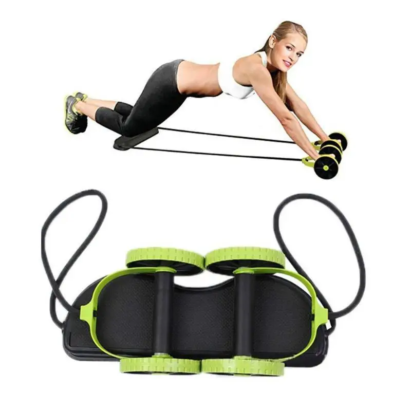 

Fitness Stretch Elastic Abdominal Resistance AB Wheels Roller Pull Rope Tool Abdominal Muscle Trainer Exercise Equipment