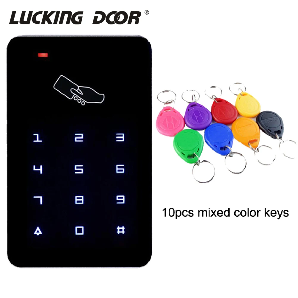

125Khz RFID Access Control Keypad digital panel Touch Screen Backlight Card Reader Rifd door access control system