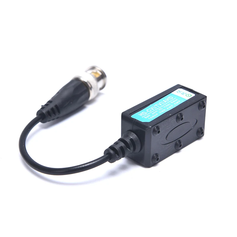 

2Pcs/Set AHD/TVI/CVI CCTV Twisted BNC Passive Video Balun Transceiver COAX CAT5 Camera UTP Cable Coaxial