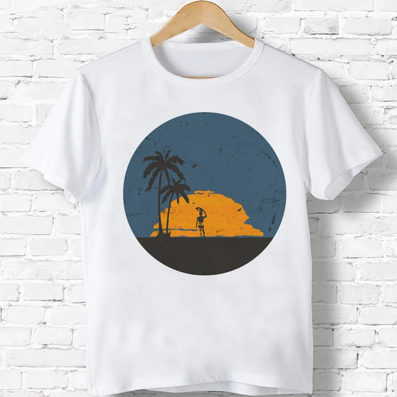 

Sunset Summer Vintage Cool T-Shirt Boys/Girls Vintage Graphic Tshirt Funny Child Tee Shirt Tops Kids Clothes