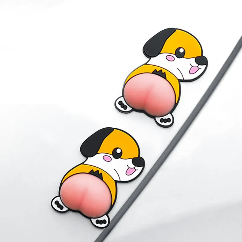 Аниме Crayon Shin Chan Забавный Дораэмон силиконовые ягодицы бампер 3D наклейка милые