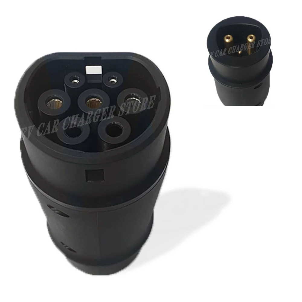 Car EV Charging Tesla Socket to Type 2 IEC 62196 Inlet Ev Charger Electric Vehicle Adapter 32A For Model S X 3 Y | Автомобили и
