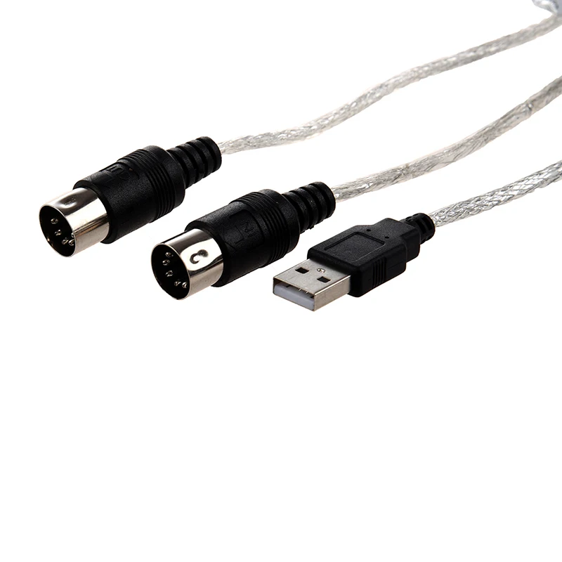 Кабель преобразователь MIDI USB с интерфейсом для ПК и музыкальной