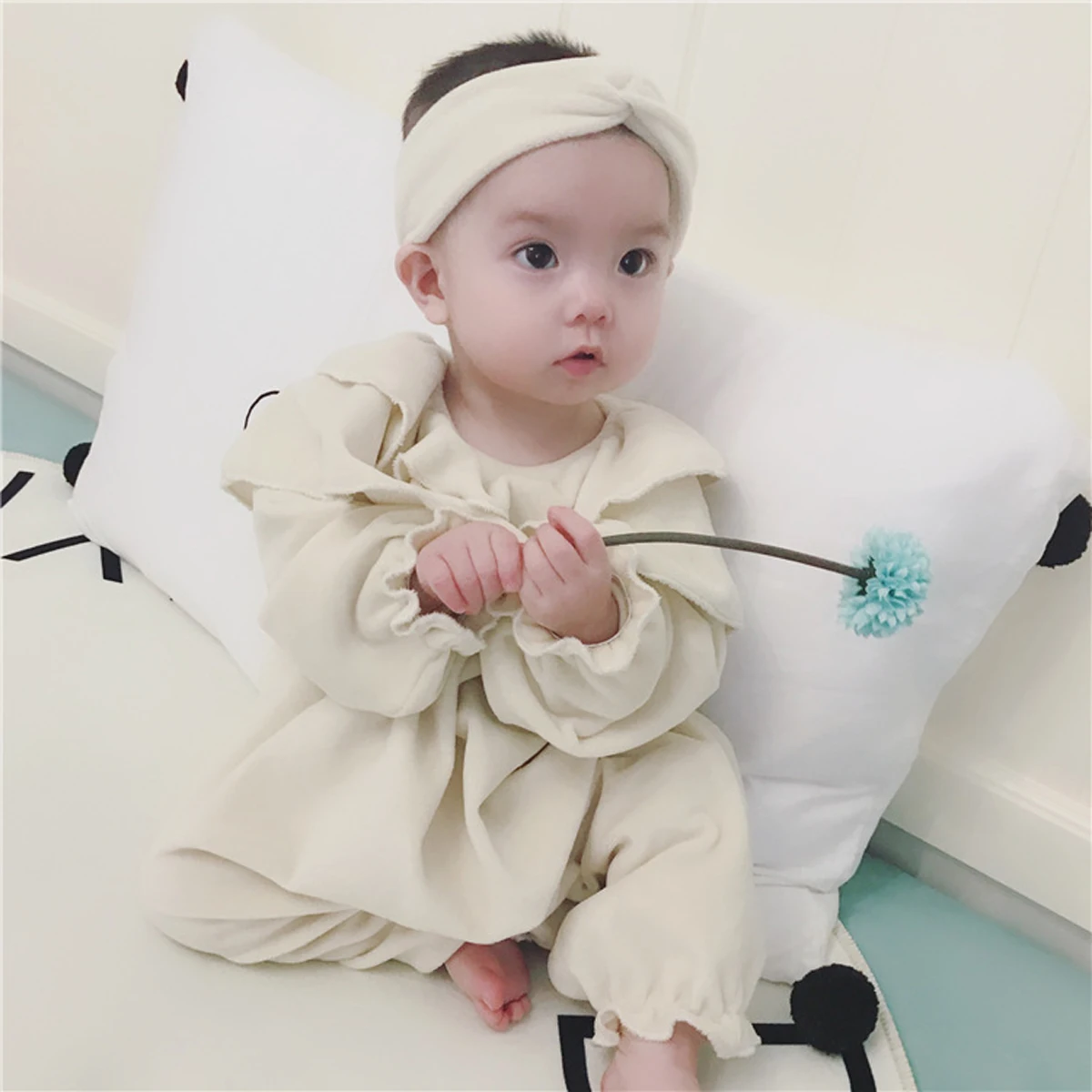 Emmababy-осенний Детский комбинезон с длинными рукавами для новорожденных мальчиков и девочек, комплект с комбинезоном, одежда