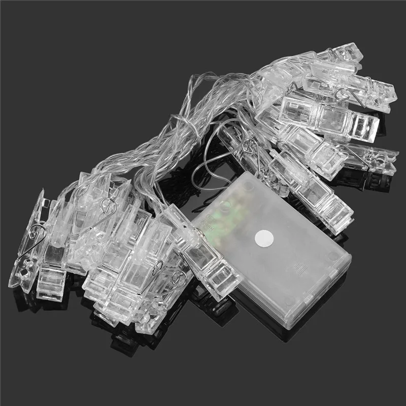 Гирлянда со светодиодной подсветкой и зажимом для фото|Светодиодная лента| |