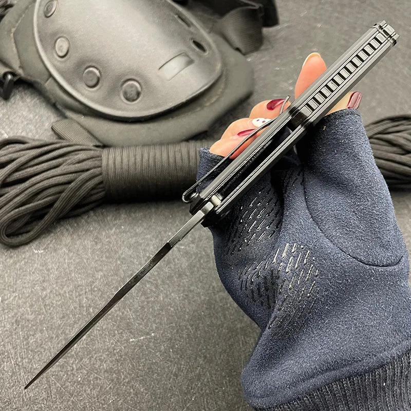 Тактические ножи DuoClang высокой твердости черное титановое лезвие для рисования