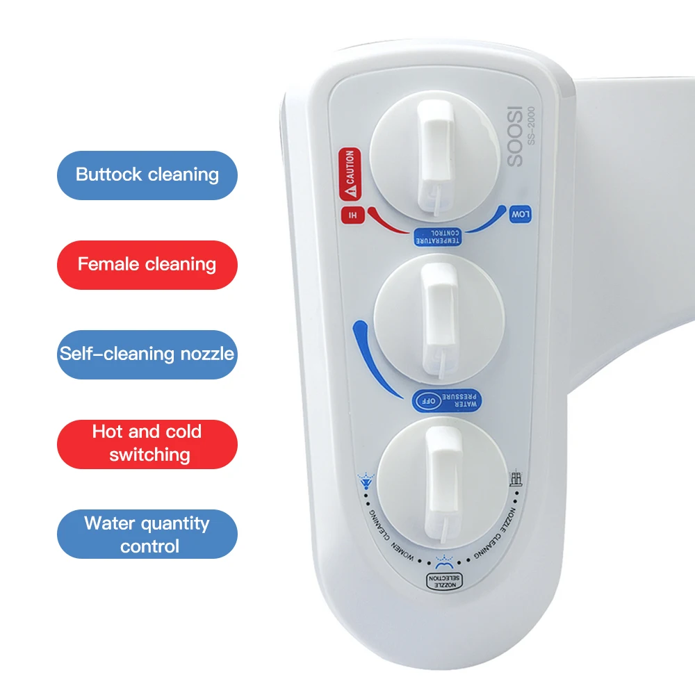 Насадка для биде неэлектрическое сиденье унитаза самоочищающаяся двойная