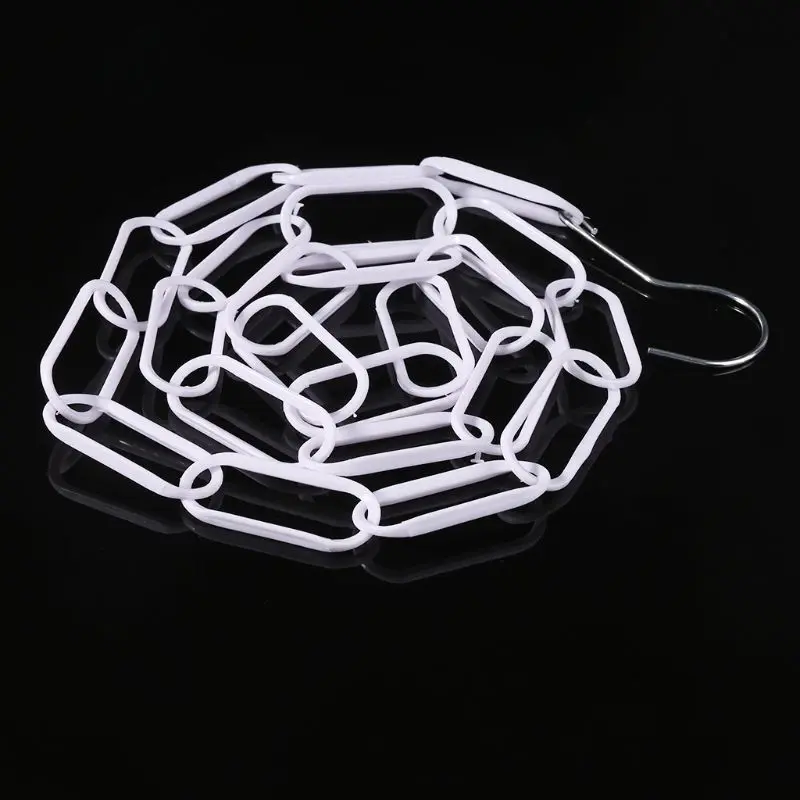 

Plastic Clothes Market Shop Display Hanging Chain Hooks With 23 RingsHanger Household Tools 51Inch