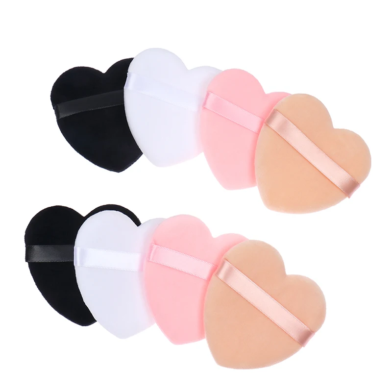 

2Pcs Heart-shaped Velvet Facial Face Puff Cosmetic Makeup Cotton Sponge Puffs