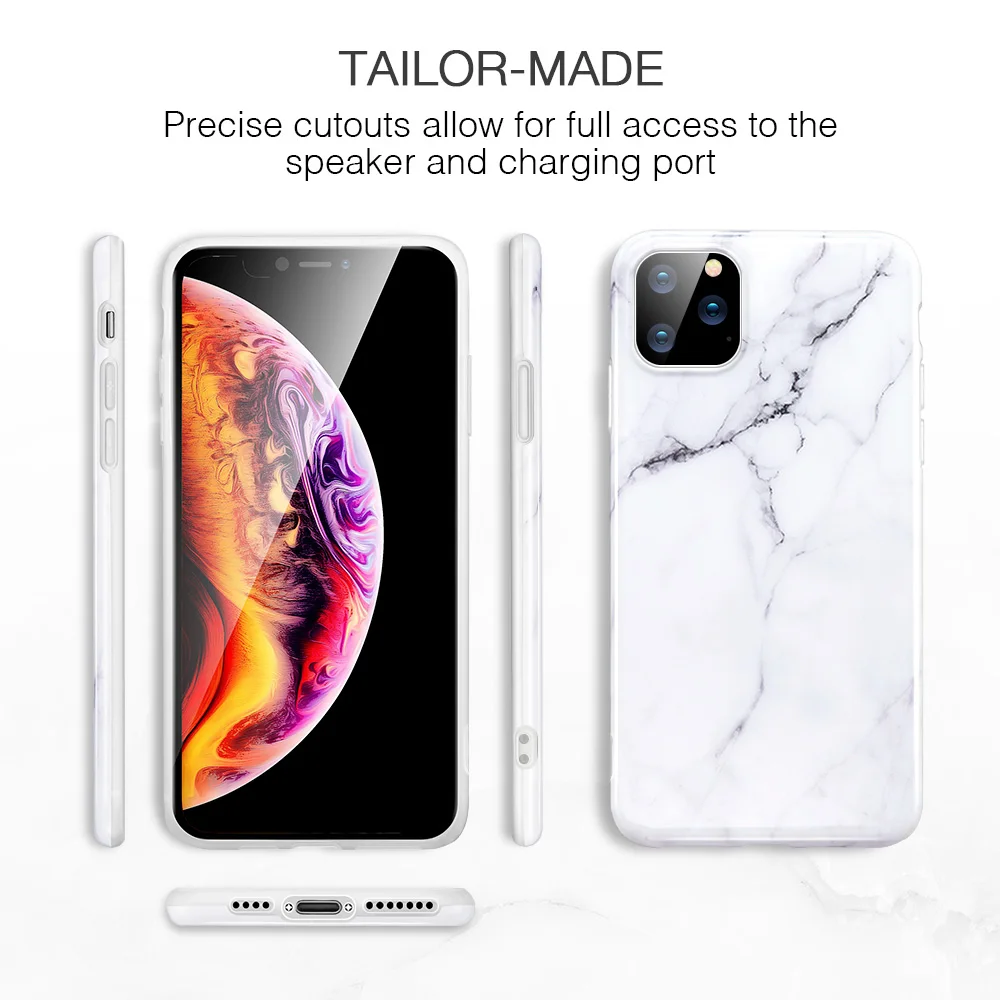Чехол ESR для iPhone 11 Pro Max, тонкий мягкий, гибкий, из ТПУ чехол с мраморным рисунком для iPhone 11 11 Pro, аксессуары для телефонов