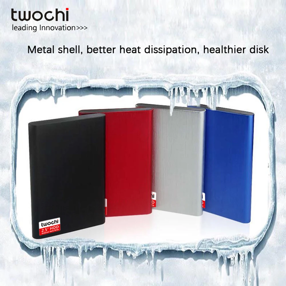 Оригинальный внешний жесткий диск TWOCHI 4 цвета 2 5 дюйма USB портативный для ПК Mac