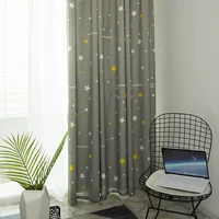 Small Fresh Curtain Tropical Forest Palm Leaf Print Shading Curtain Living Dining Room Bedroom Curtains Variety