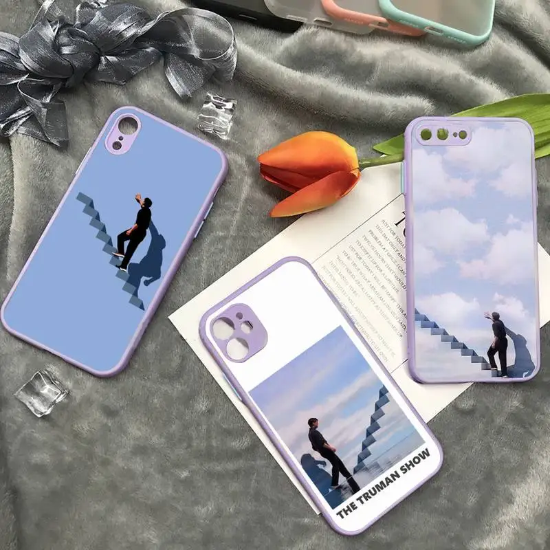 

The Truman Show Movie Phone Case Purple Color Matte Transparent For iPhone 13 12 Mini 11 Pro X XR XS Max 7 8 Plus Cover Funda