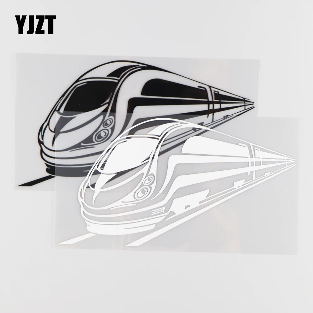 

YJZT 19CM*10.2CM Train Pattern Car Sticker Decorative Vinyl Decal 1A-0174