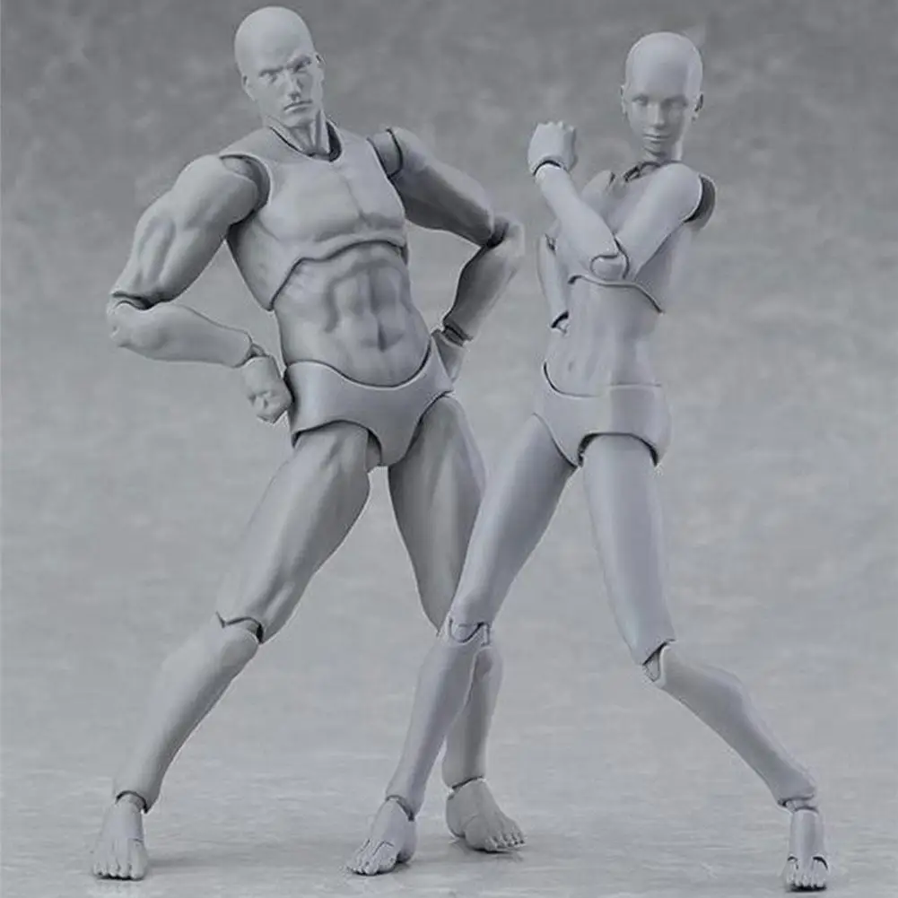 

13cm Art Painting Anime Figure Painting Body Youth Dolls Women Version And Body Articulated Body Men 2.0 Silver Y8Y2