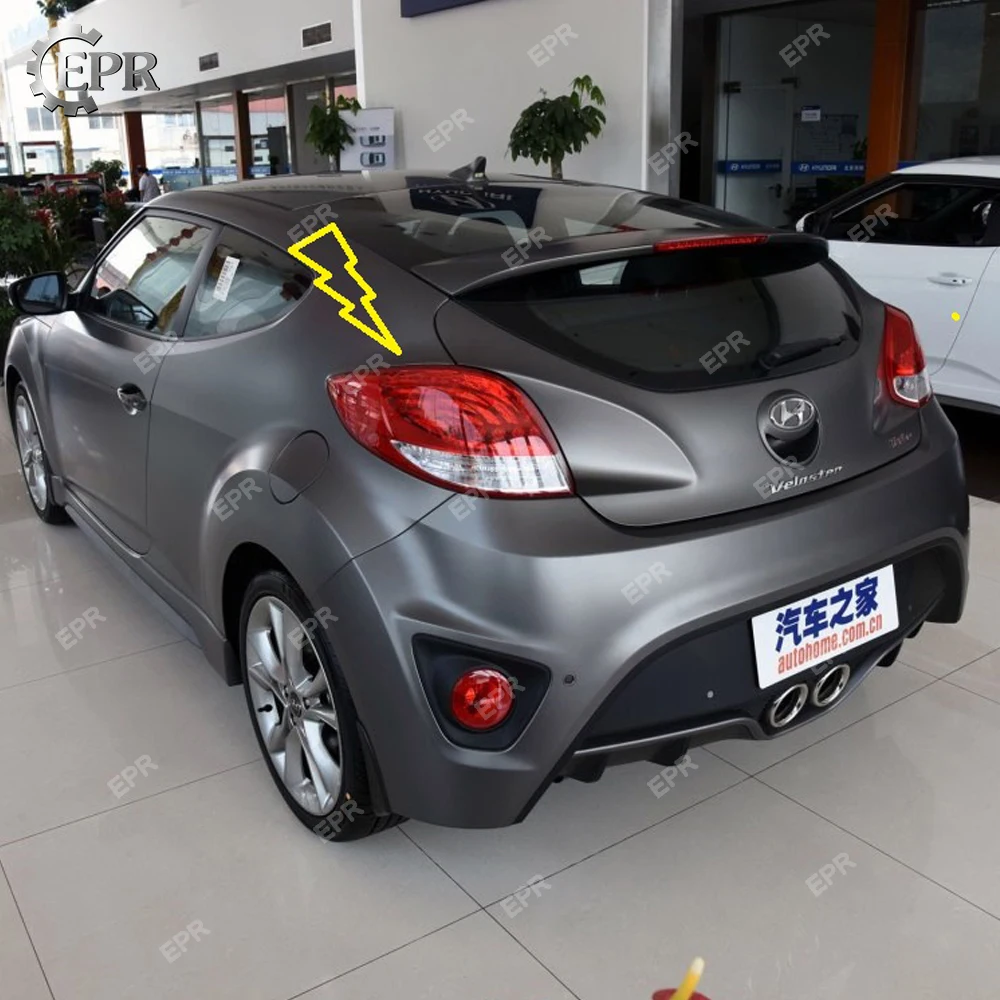 Продажа Углеродная Накладка для Hyundai Veloster, задний светильник из углеродного волокна, тормозной светильник, накладка, аксессуары для Veloster