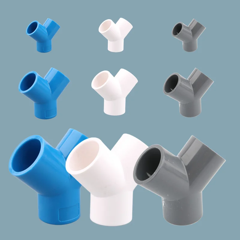 1 шт. 20 25 32 40 50 мм ПВХ Y 3-контактный разъем сад оросительный соединитель аквариумных рыб трубка для цистерны трубки адаптер