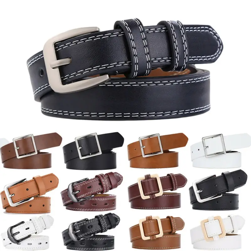 Fashion Women PU Leather Belt Female 
