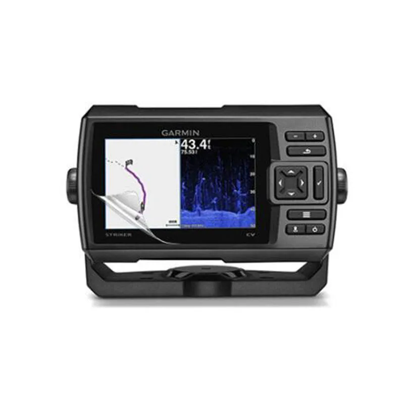 2 x ПЭТ прозрачная защитная пленка для экрана Защитная Garmin Striker Plus 5 5cv 5dv Fishfinder