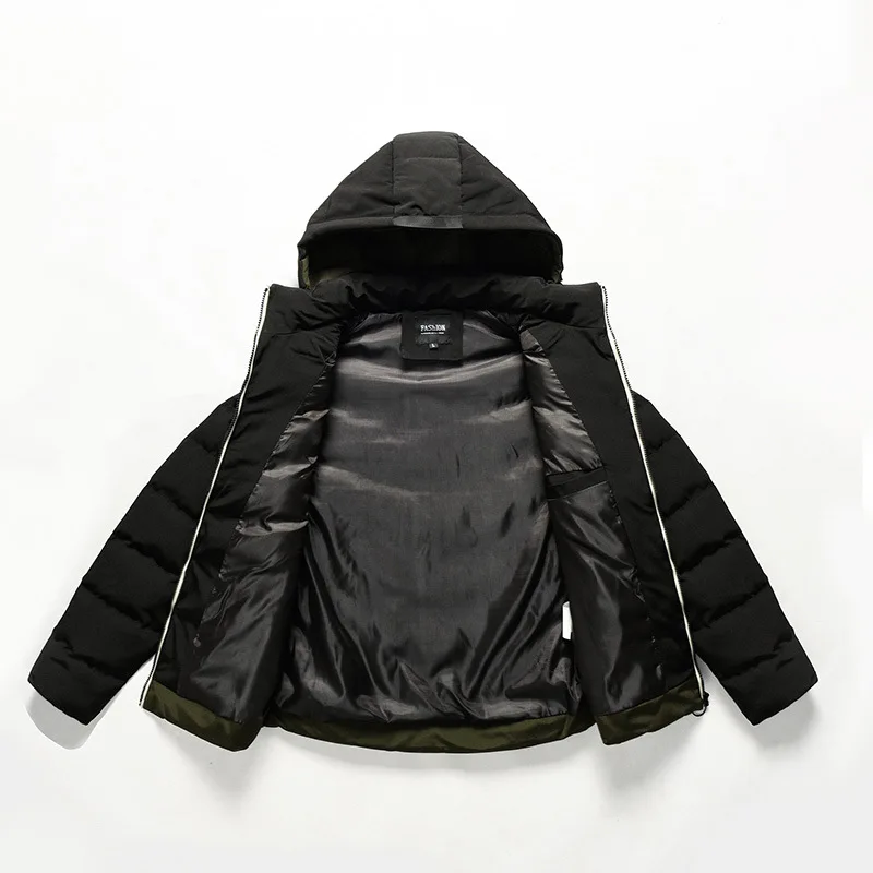 Теплая зимняя Толстая бархатная Мужская куртка с капюшоном для отдыха пальто