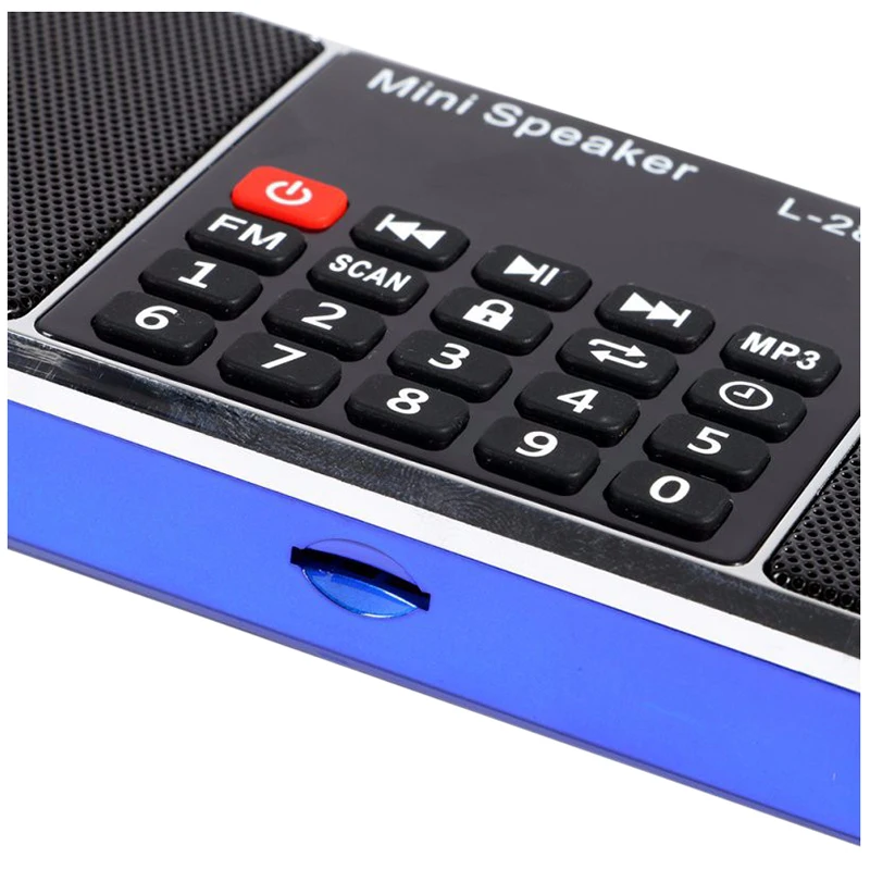 Mini Portable Rechargeable Stereo L-288 FM Radio Speaker LCD Screen Support TF Card USB Disk MP3 Music Player Loudspeaker | Электроника