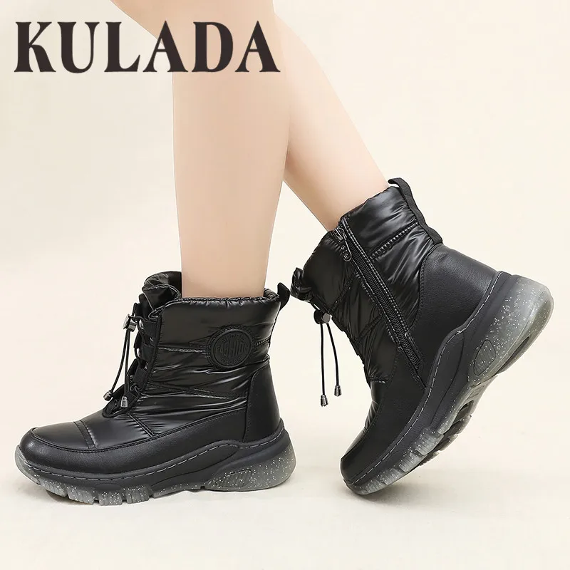 Женские зимние сапоги Зимние на платформе Водонепроницаемые Нескользящие из