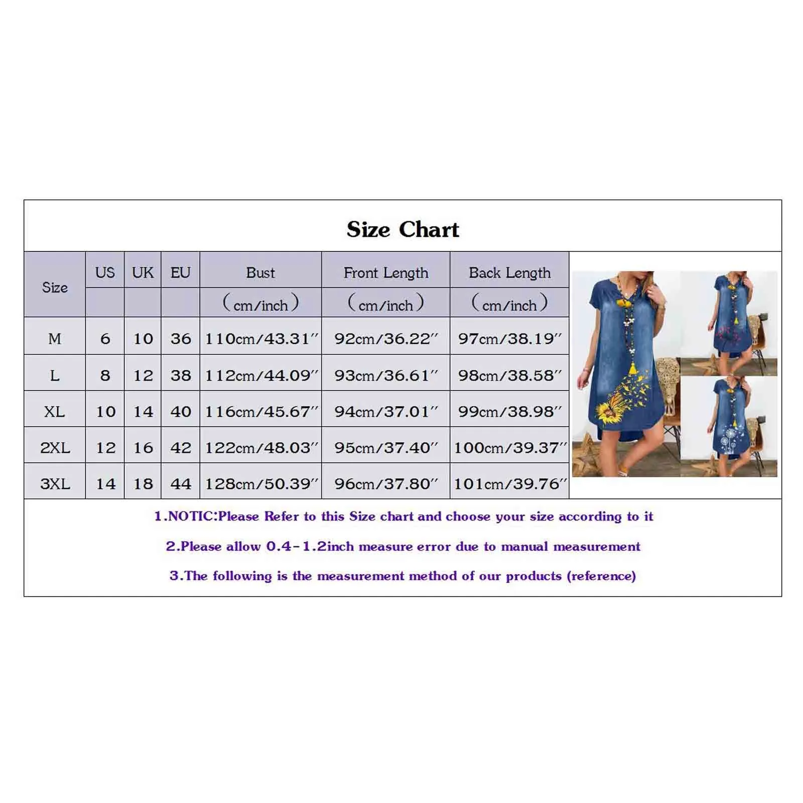 

Summer Vintage Loose Dandelion Printed Mini Dress Women Casual Short Sleeve Knee-Length Dresses Comfortable and BreathableDress