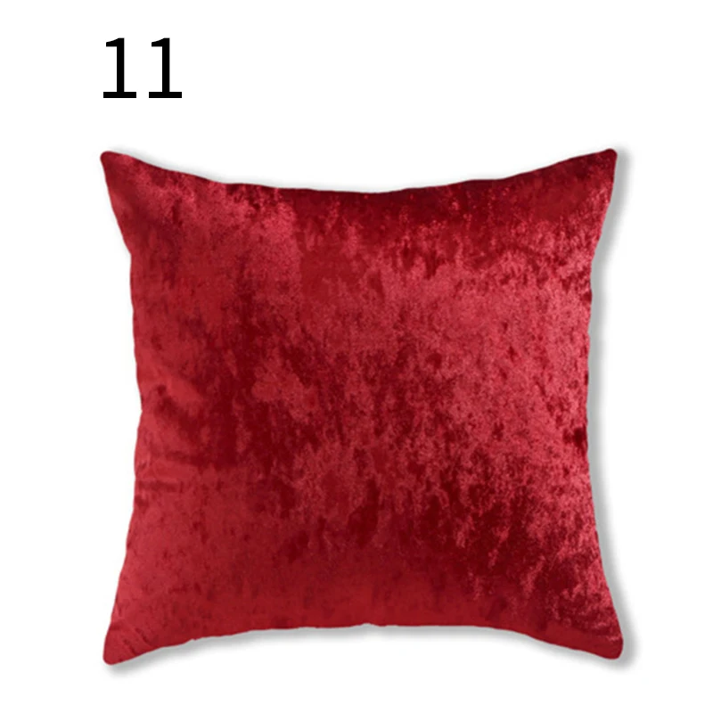 

Soft Ice velvet solid color core-free sofa cushion and pillowcase Decor Sofa Throw Pillows Room Cover Decorative Wholesale