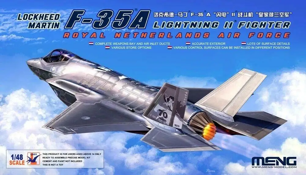 Meng МОДЕЛЬ LS 011 1/48 масштаб F 35A Lightning II комплект модели самолета 2019 Новый| |